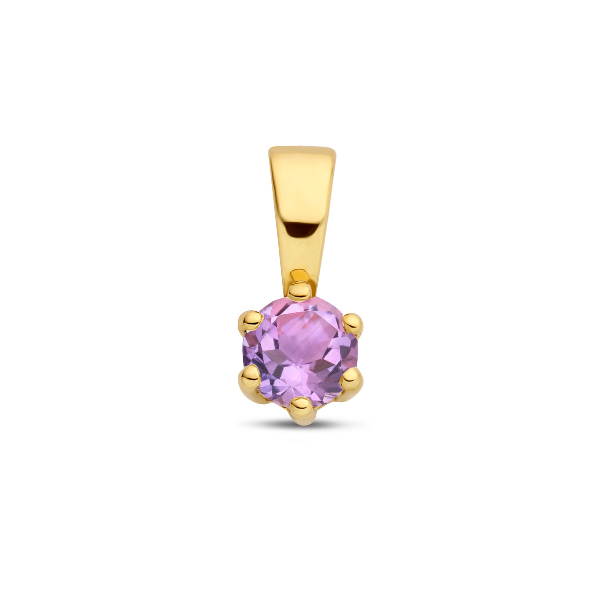 Fantasy Collection Hanger met geboortesteen 9K geelgoud 9,5 mm - afbeelding 16