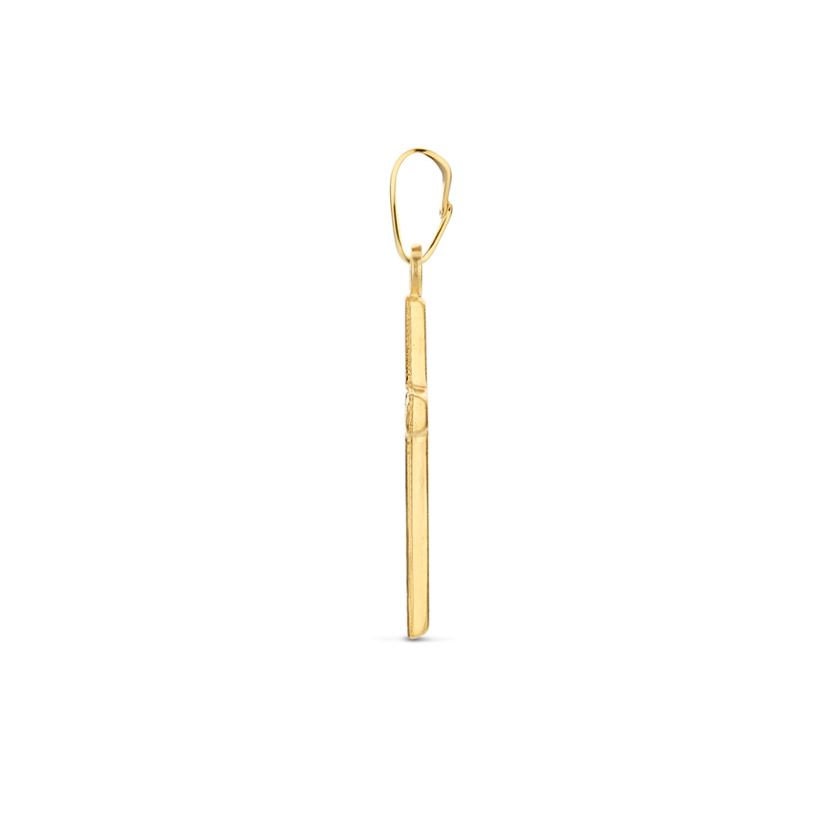 Fantasy Collection Hanger kruis gehamerd 9K geelgoud 18,5 mm - afbeelding 3