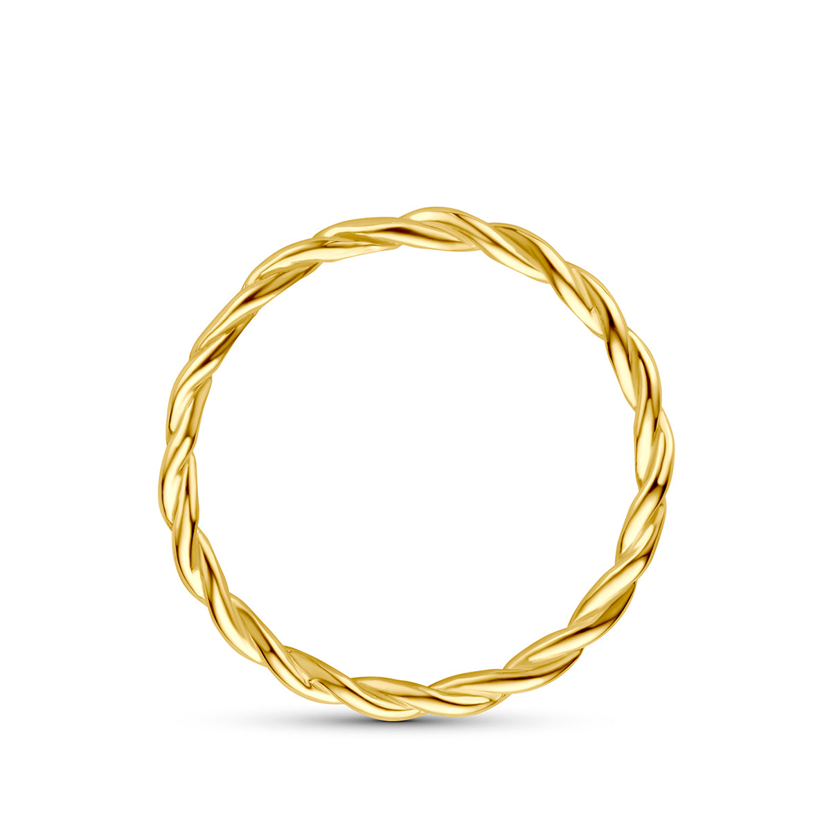 Ring gedraaid 9K geelgoud