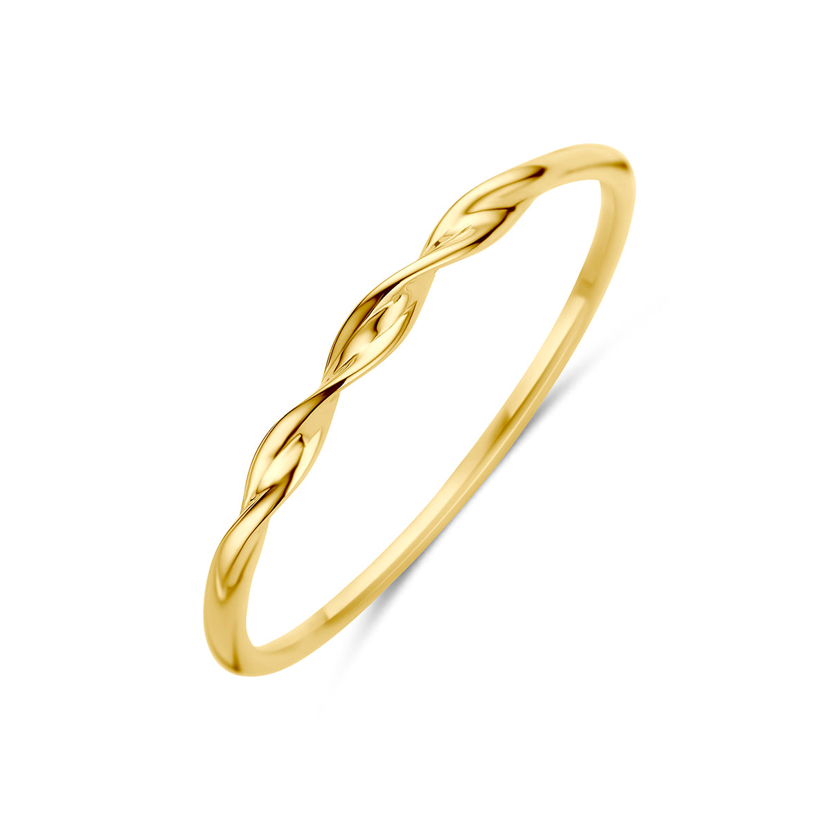 Ring gedraaid 9K geelgoud 1.7 mm