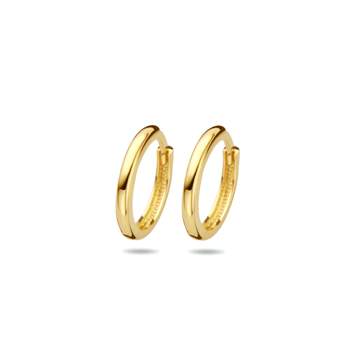 Klapoorringen buis 9K geelgoud 2 mm 8001932