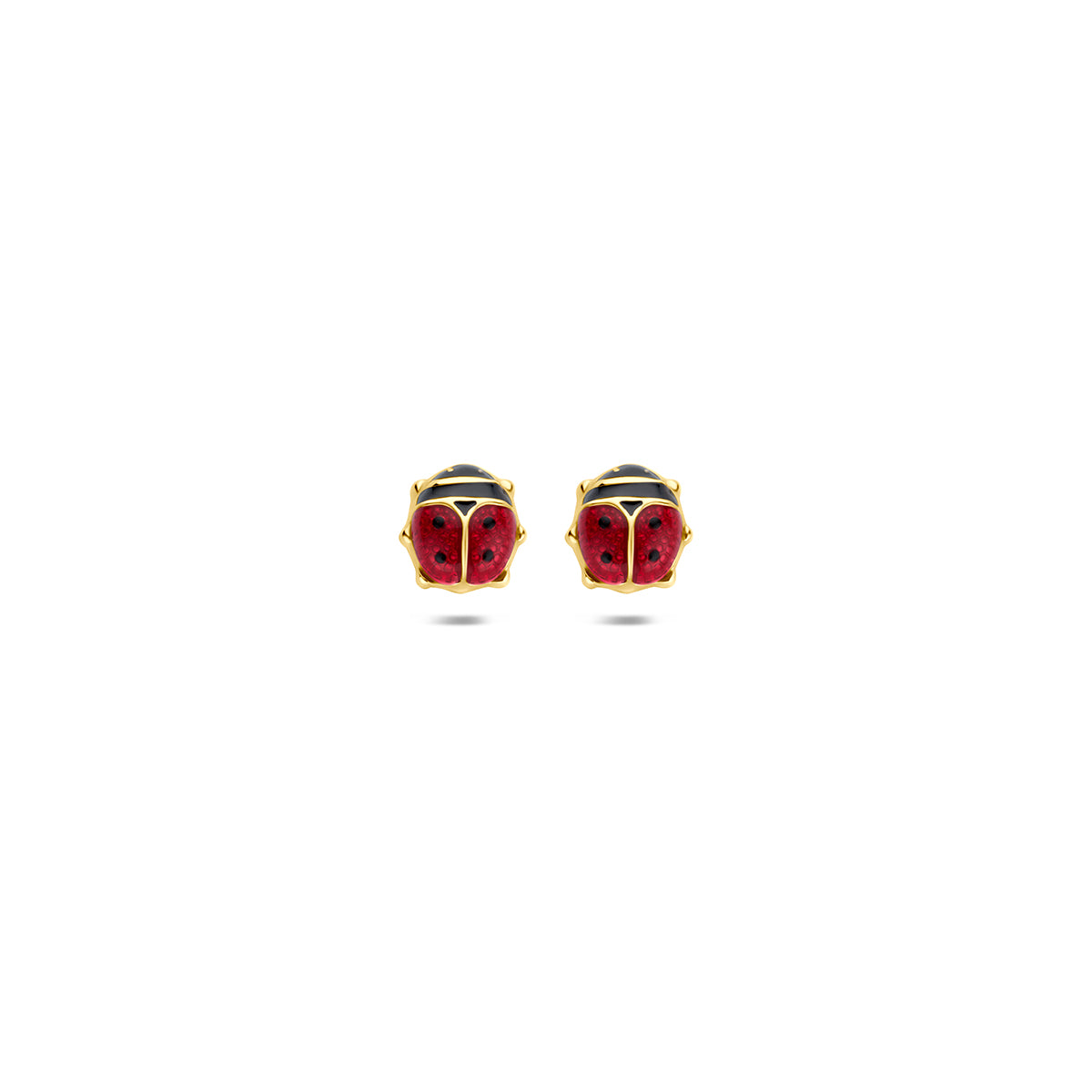 Fantasy Collection Oorknoppen lieveheersbeestje 9K geelgoud 5,5 mm