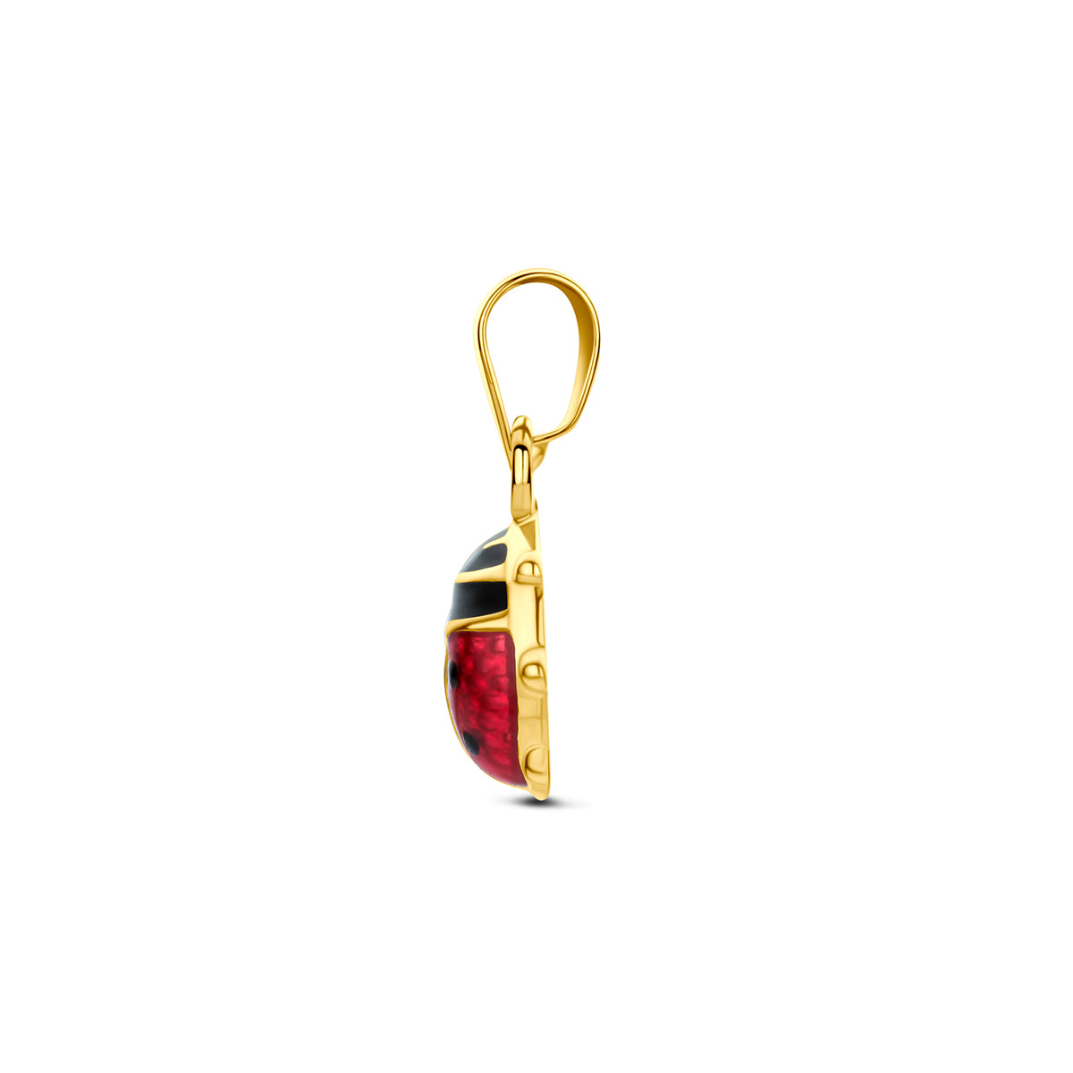 Fantasy Collection Hanger lieveheersbeestje 9K geelgoud 7 mm - afbeelding 3