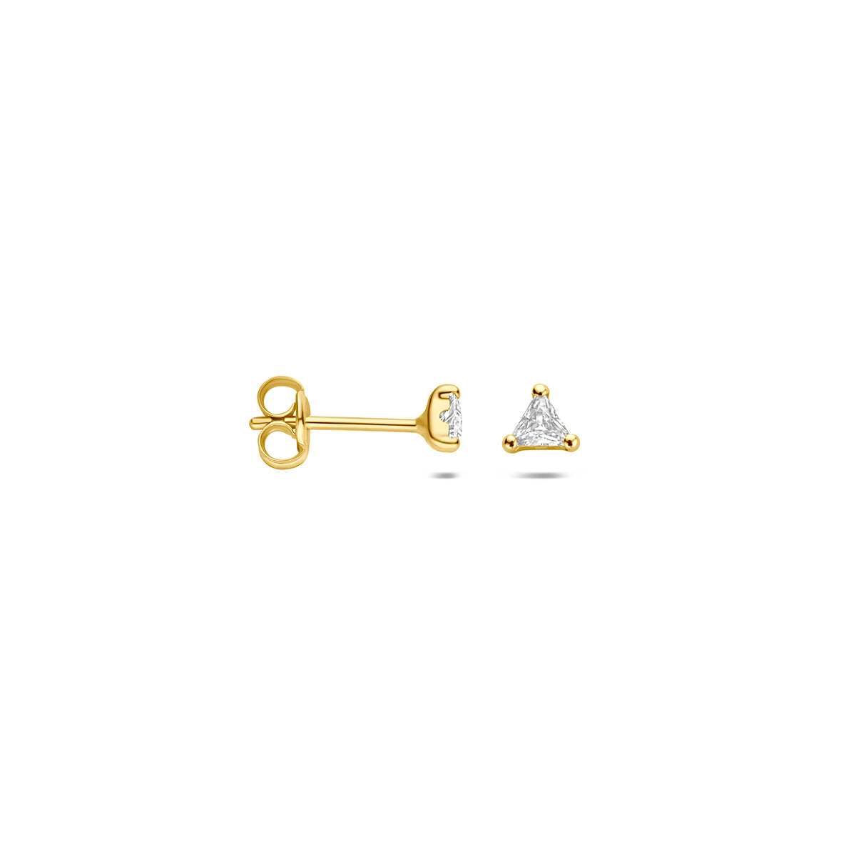 Fantasy Collection Oorknoppen zirkonia 9K geelgoud 3,5 mm - afbeelding 3