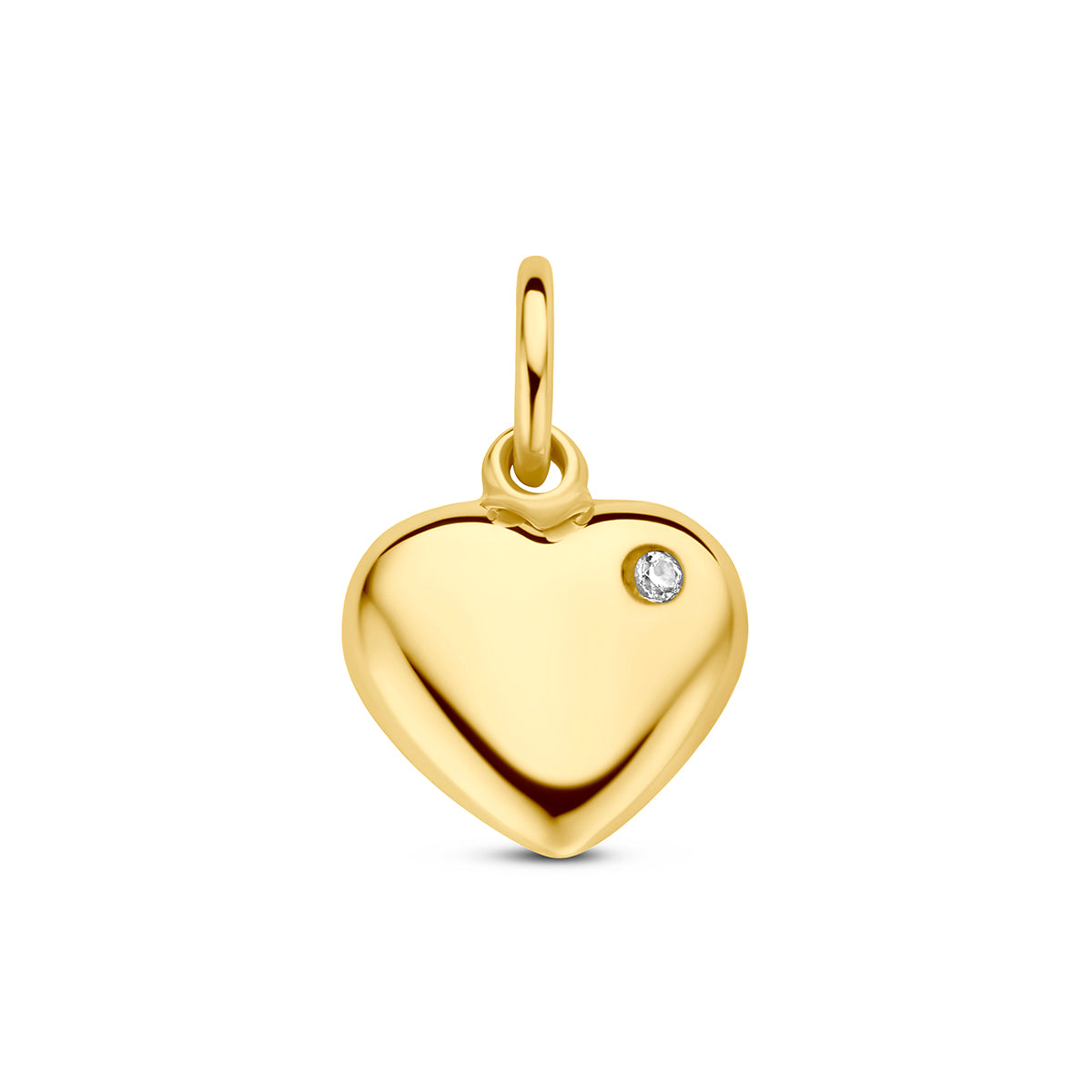 Fantasy Collection Hanger hart zirkonia 9K geelgoud 8 mm
