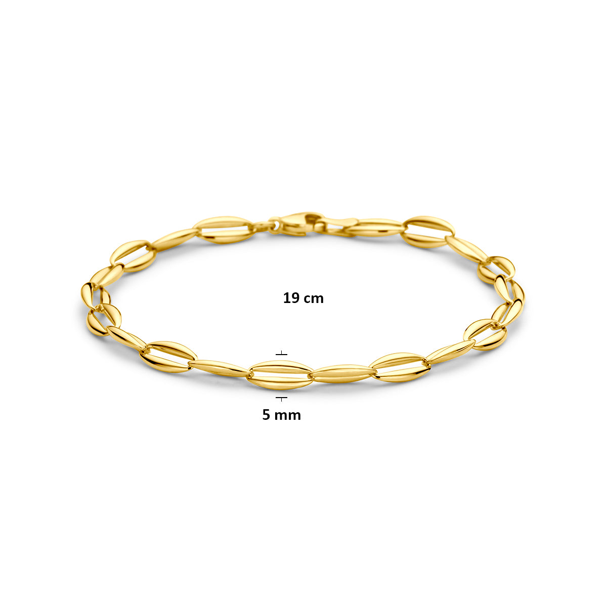 Fantasy Collection Armband anker 9K geelgoud 5 mm 19 cm - afbeelding 3