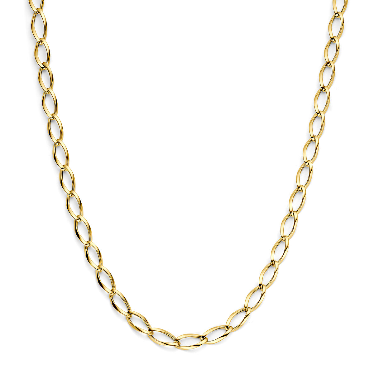 Fantasy Collection Collier anker 9K geelgoud 6 mm 45 cm