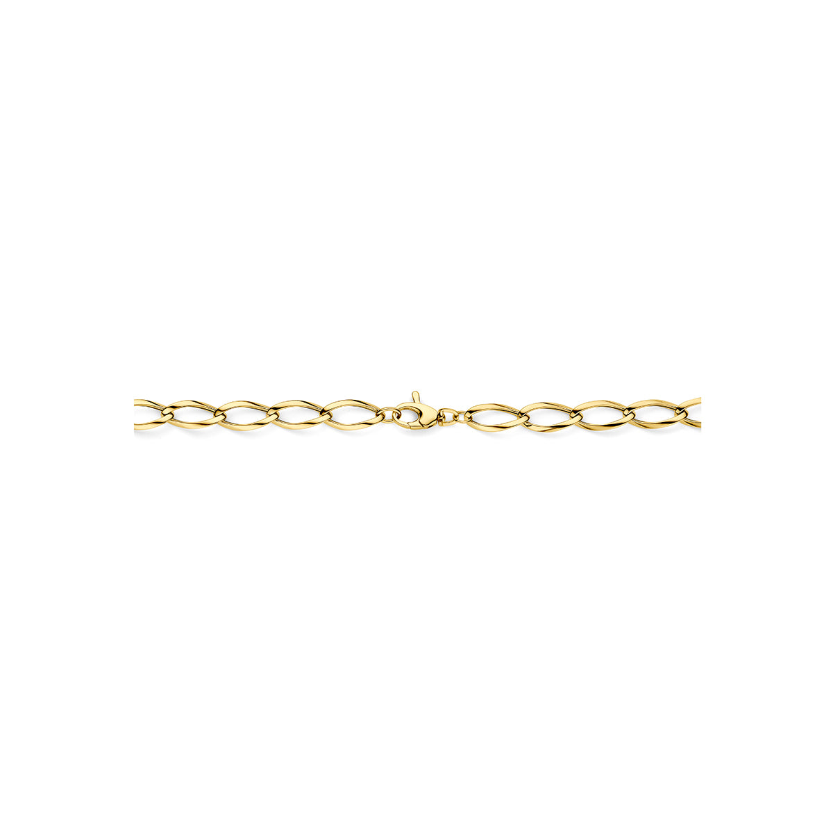 Fantasy Collection Collier anker 9K geelgoud 6 mm 45 cm - afbeelding 3