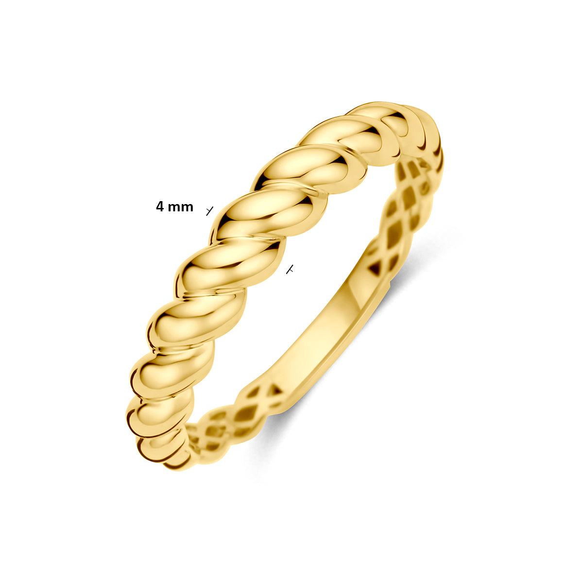 Fantasy Collection Ring gedraaid 9K geelgoud - afbeelding 5