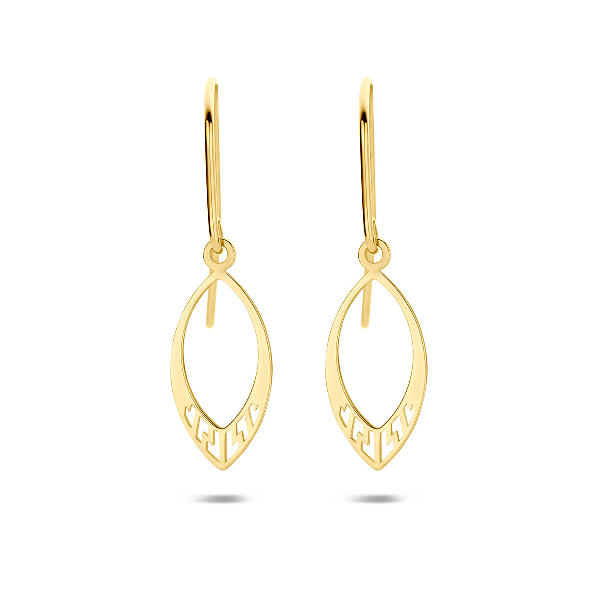 Fantasy Collection Oorhangers franse haak 9K geelgoud 31 mm - afbeelding 3