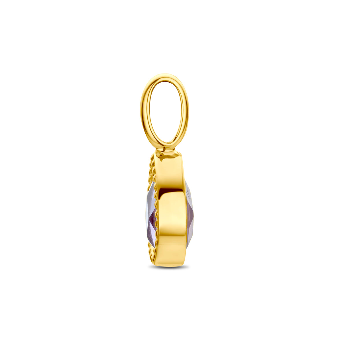 Fantasy Collection Hanger amethist 9K geelgoud 7,5 mm - afbeelding 3
