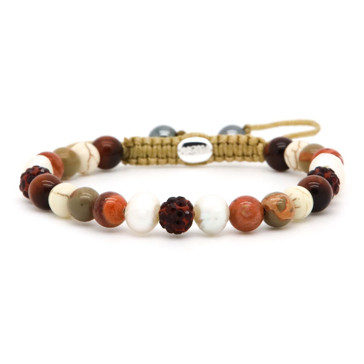 Karma Spiral Cinnamon Season Armband Rood - 80026