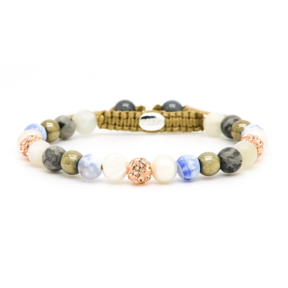 Karma Spiral Rosegold Crystal Armband 80073 Roségoud