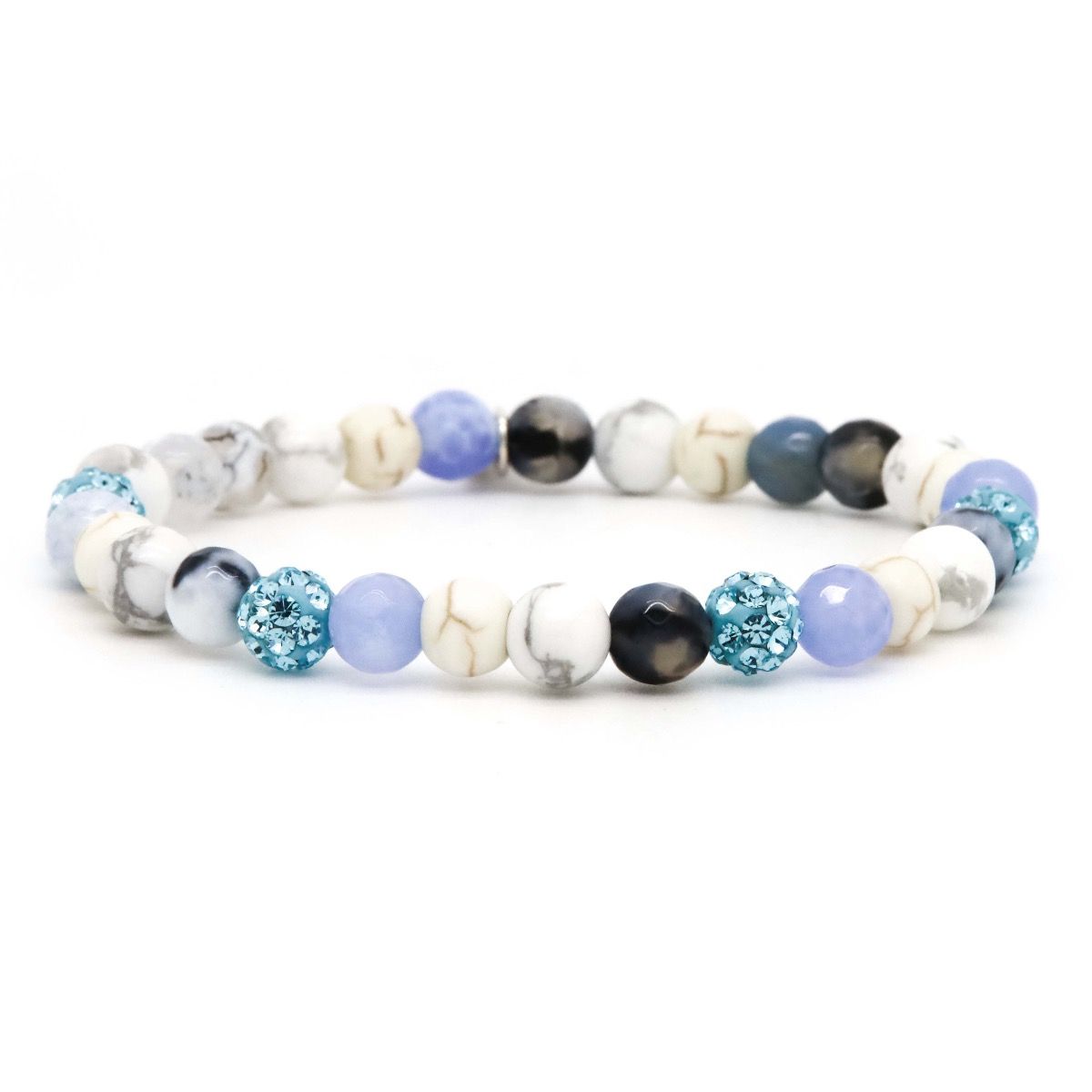 Karma Spiral LAPIS Elastic XS (blue Crystal) Armband