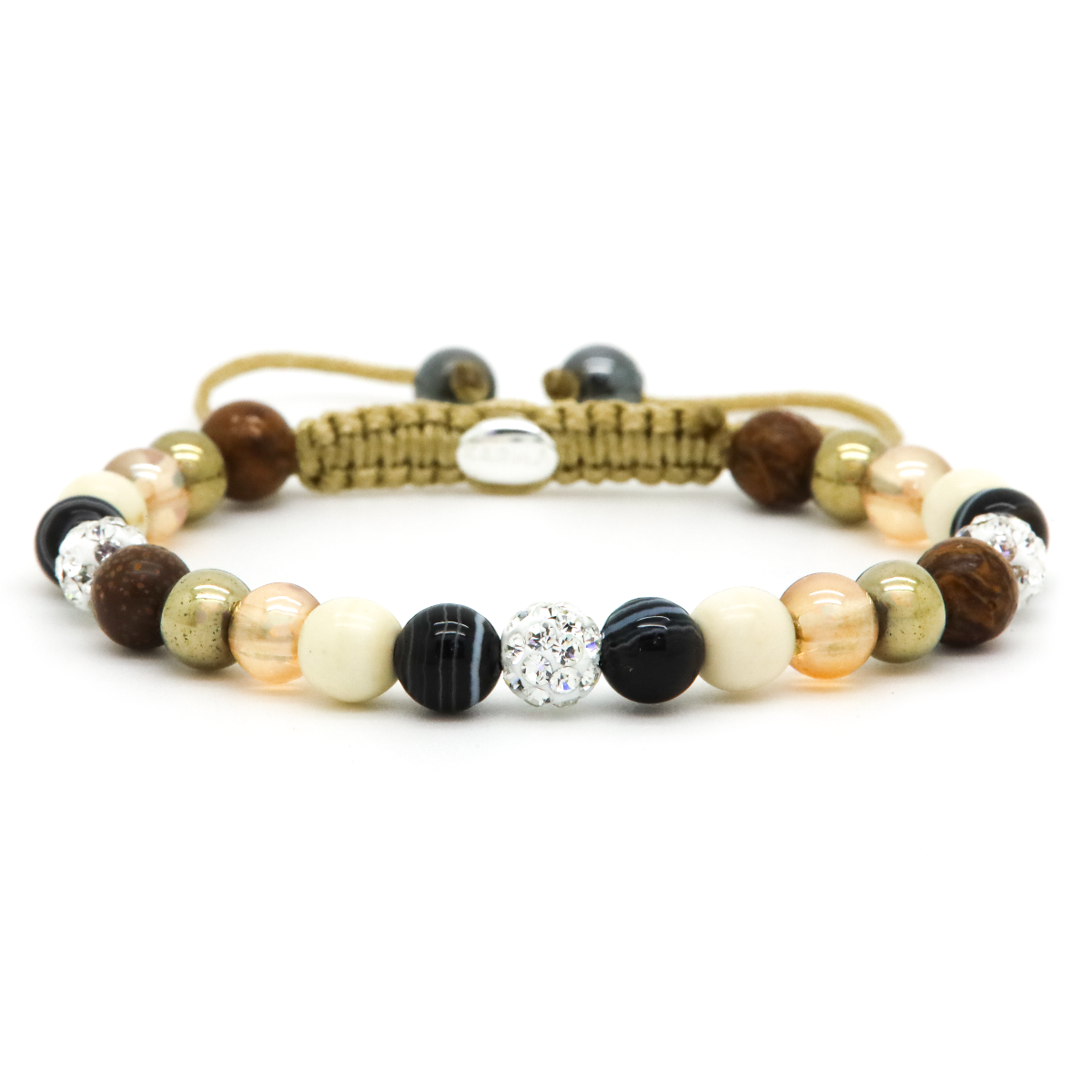 Karma Spiral Mia White Armband 80112 Wit