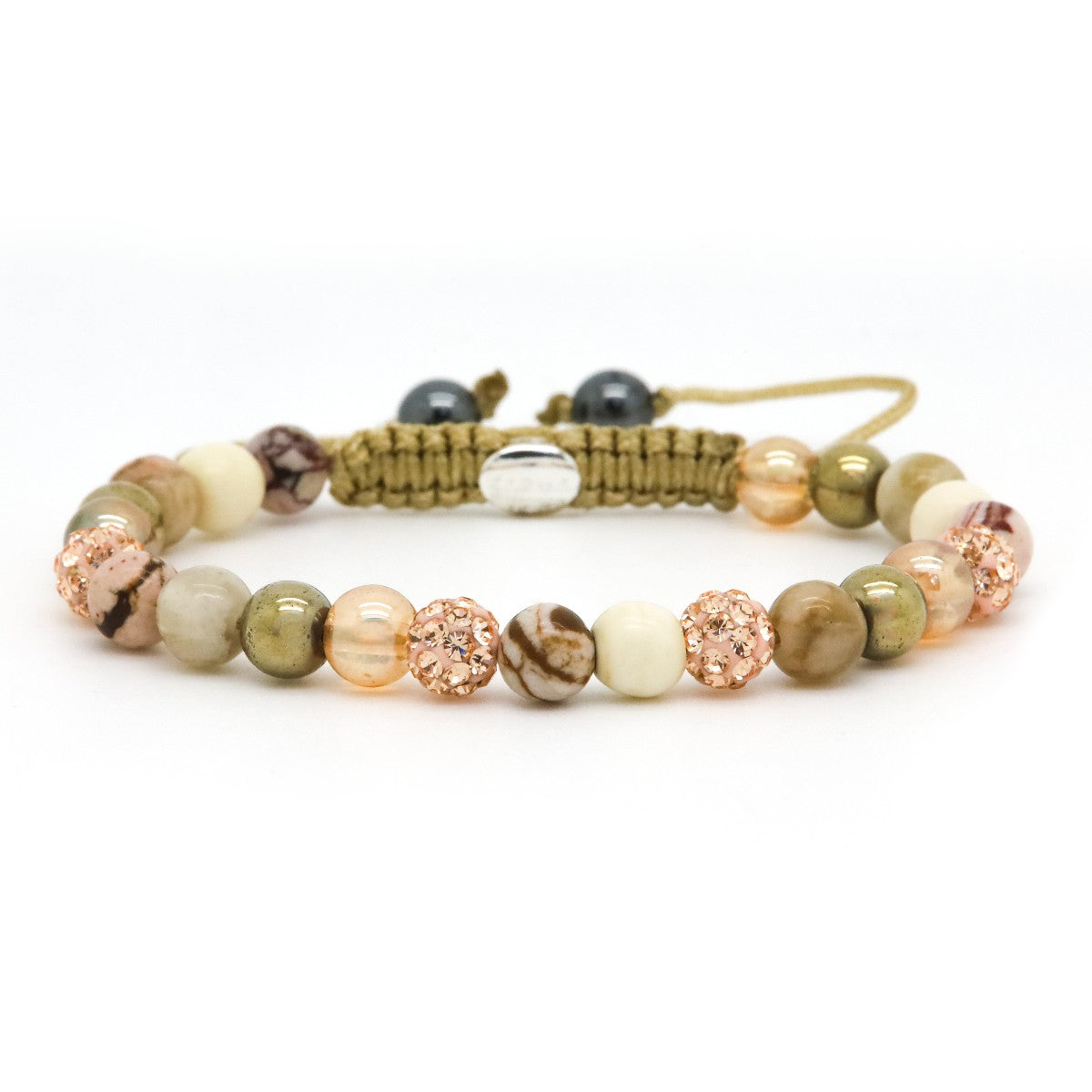 Karma armband Spiral Nova XS rose gold crystal 80116