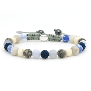 Karma Spiral Amelia Blue Armband 80122 Blauw