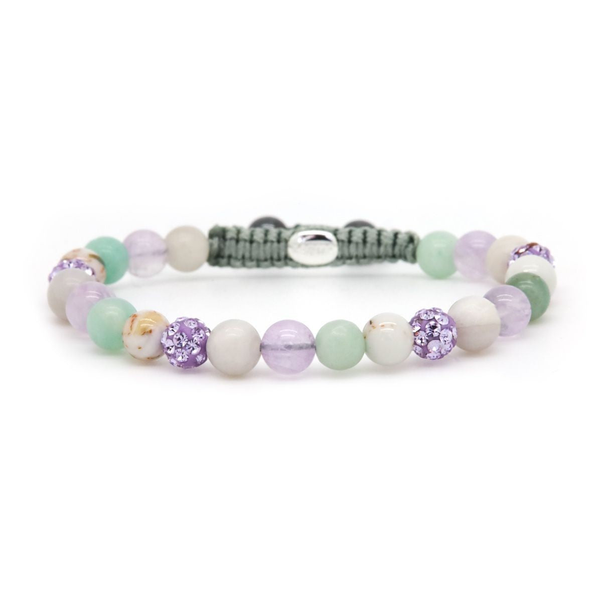 Karma armband Spiral PLUME XS lavender crystal 80147
