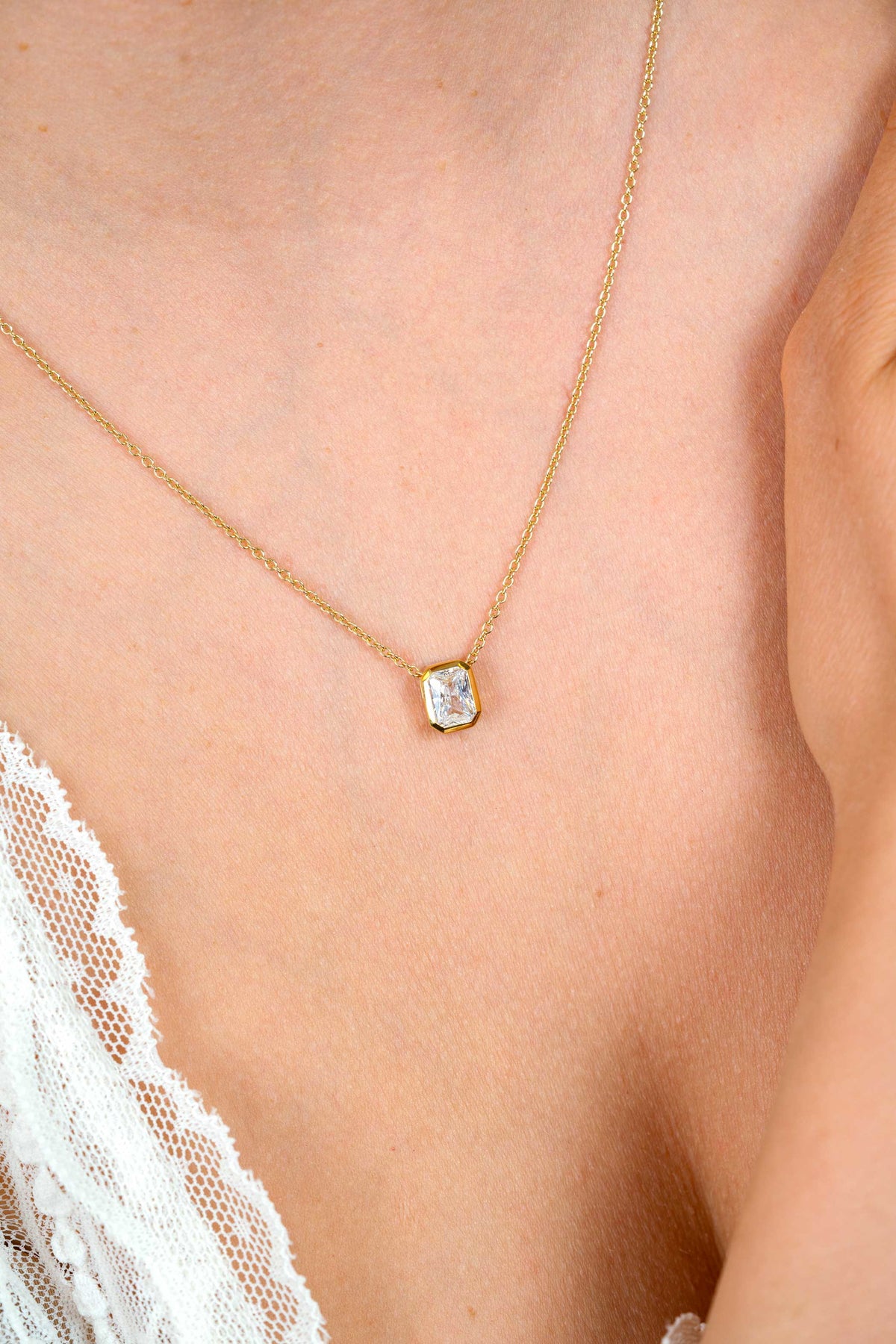 ZINZI Verguld Zilveren Ketting ZIC2899