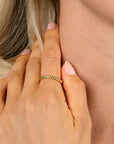 ZINZI gold plated zilveren aanschuifring (2,5mm breed) met kleine druppels ZIR2688G - PansiteNederland.nl