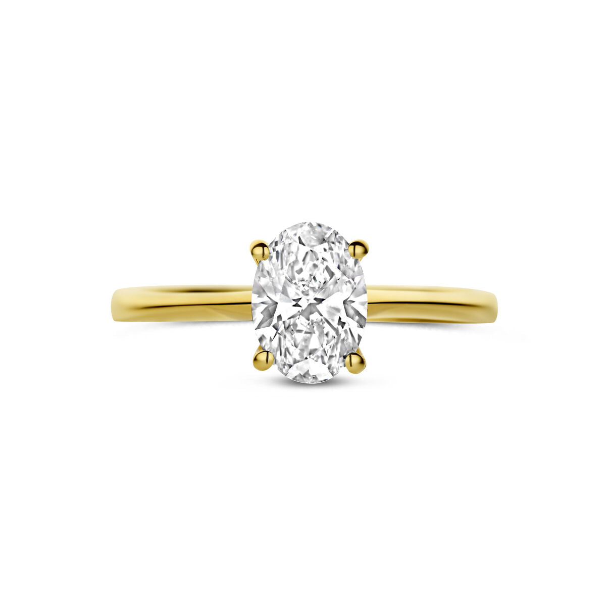 Fantasy Collection Ring lab grown diamant 1.00ct f vs 14K geelgoud