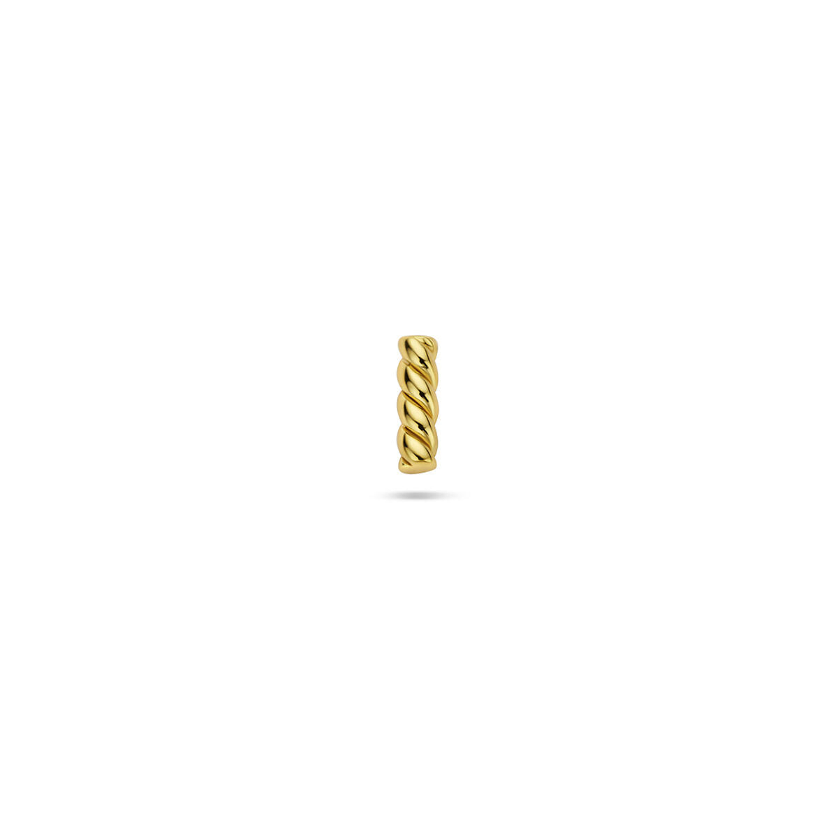 Fantasy Collection Flat back piercing gedraaide balk 6 mm 1 micron zilver verguld