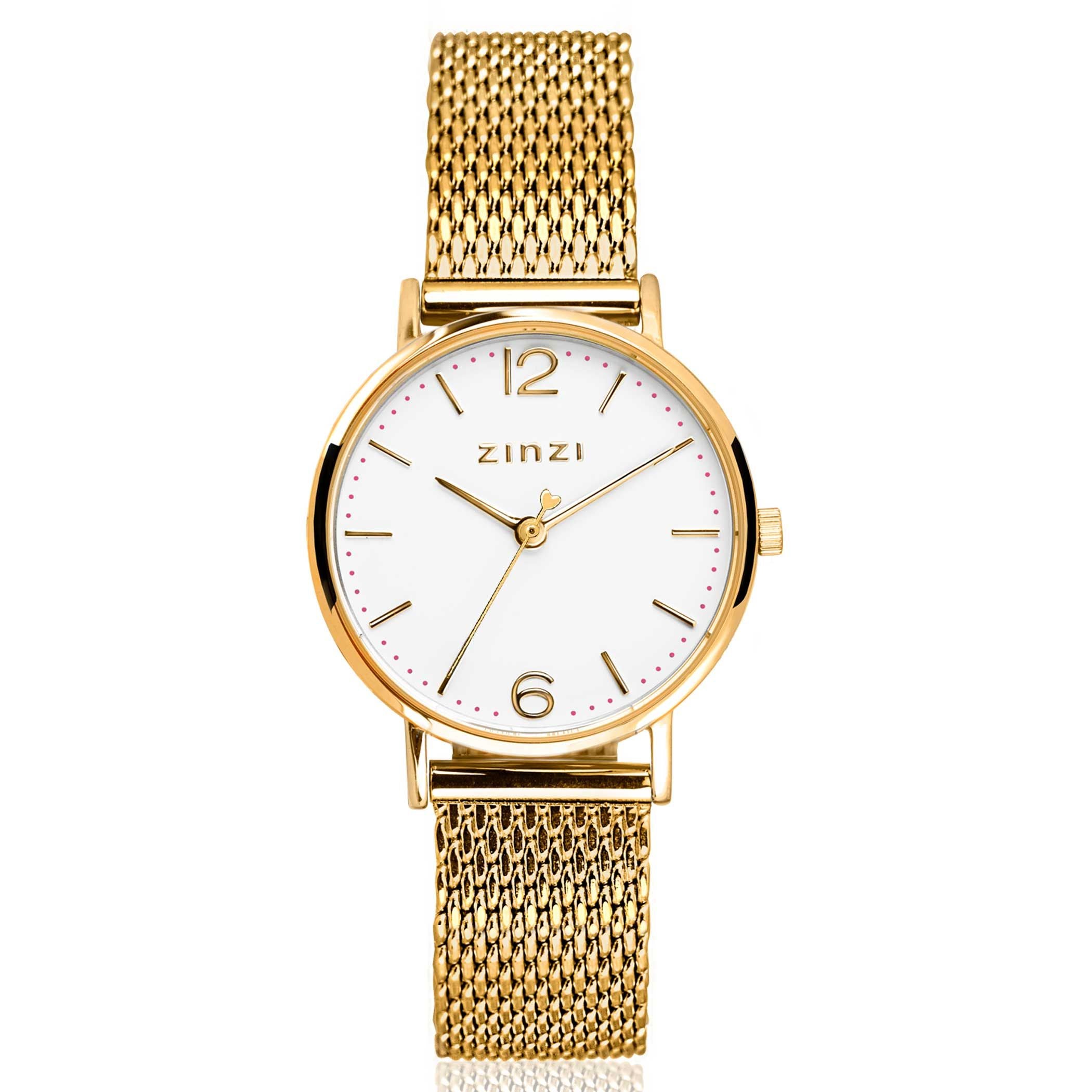 ZINZI Horloge 28mm wit - ZIW607M
