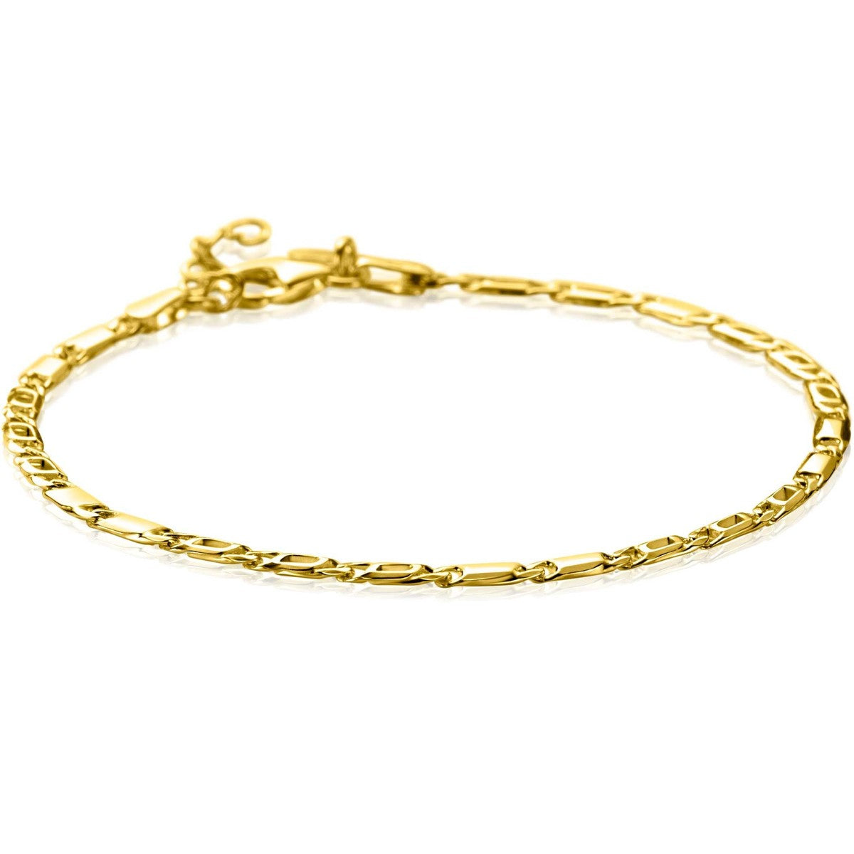 ZINZI 14K Gouden Armband ZGA499 17-19 cm zilver