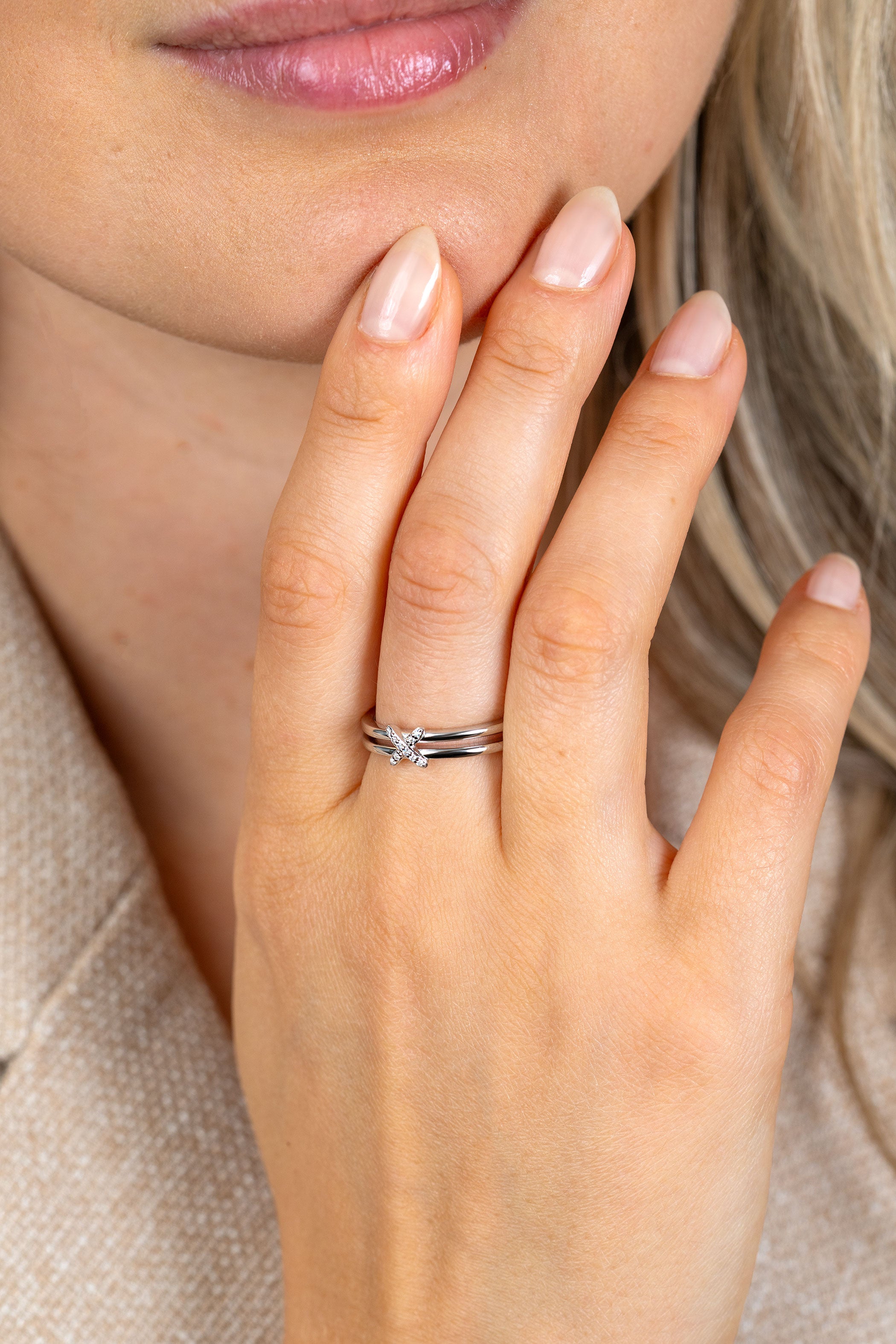 ZINZI Zilveren Ring met Witte Zirkonia ZIR2813