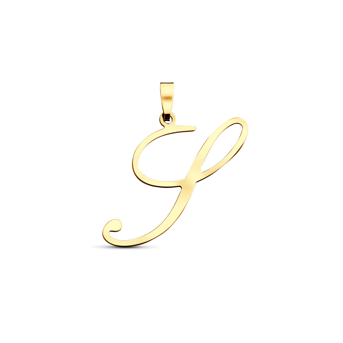 Hanger sierletter S 25,5 mm 14K geelgoud #Letter_S
