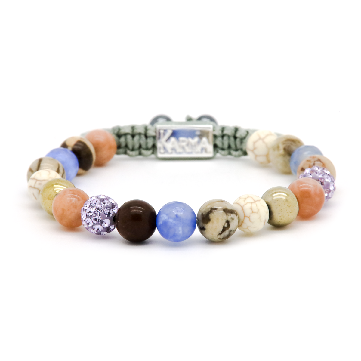Karma Spiral Purple Touch M Armband 85368 Lila