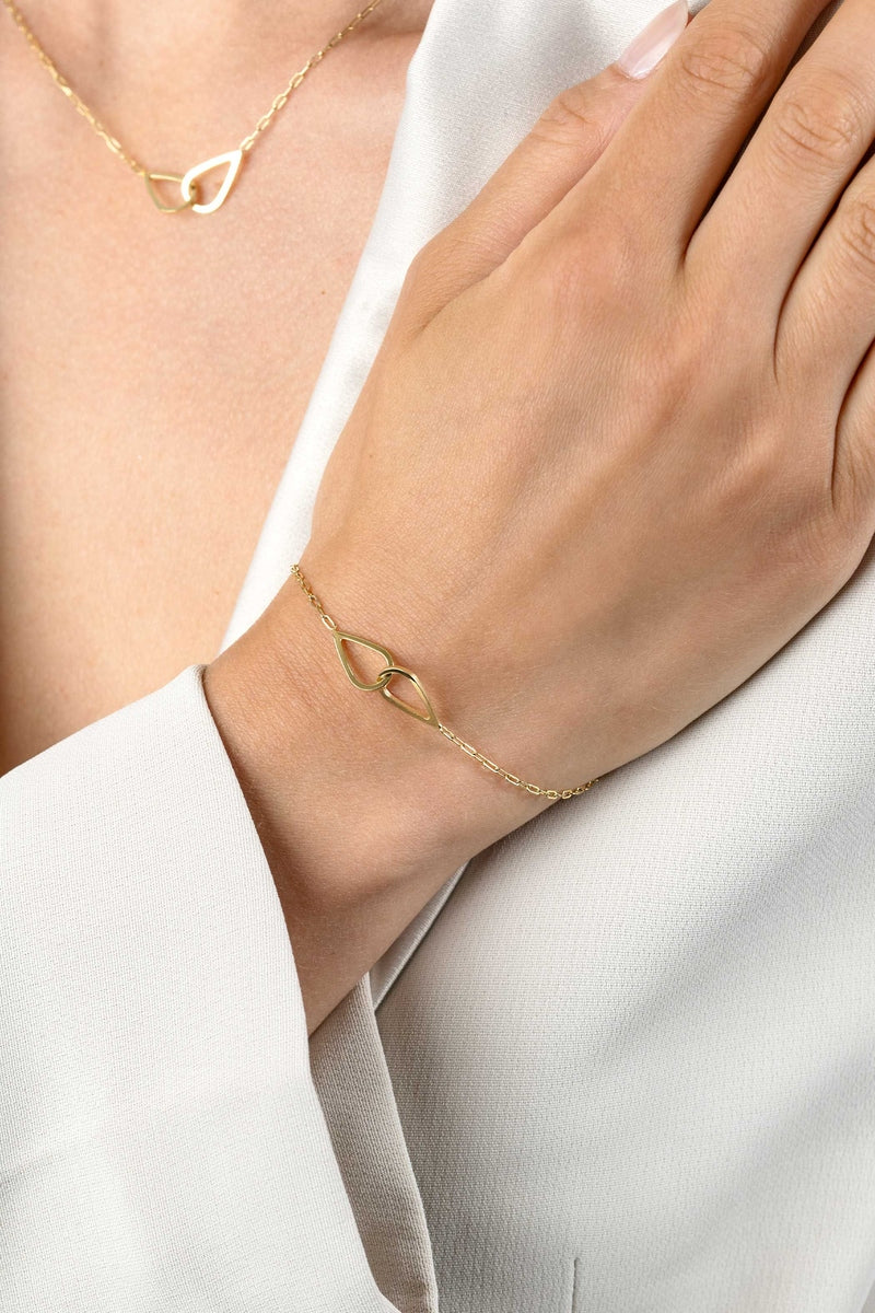 ZINZI Verguld Zilveren Armband met Witte Zirkonia - ZIA2634