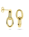 14K geelgouden oorhangers schakel 24 mm - 4034405 - PansiteNederland.nl
