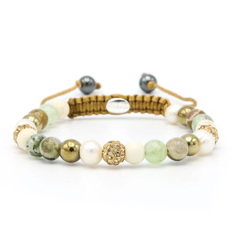 Karma armband Spiral Venna gold crystal 83762