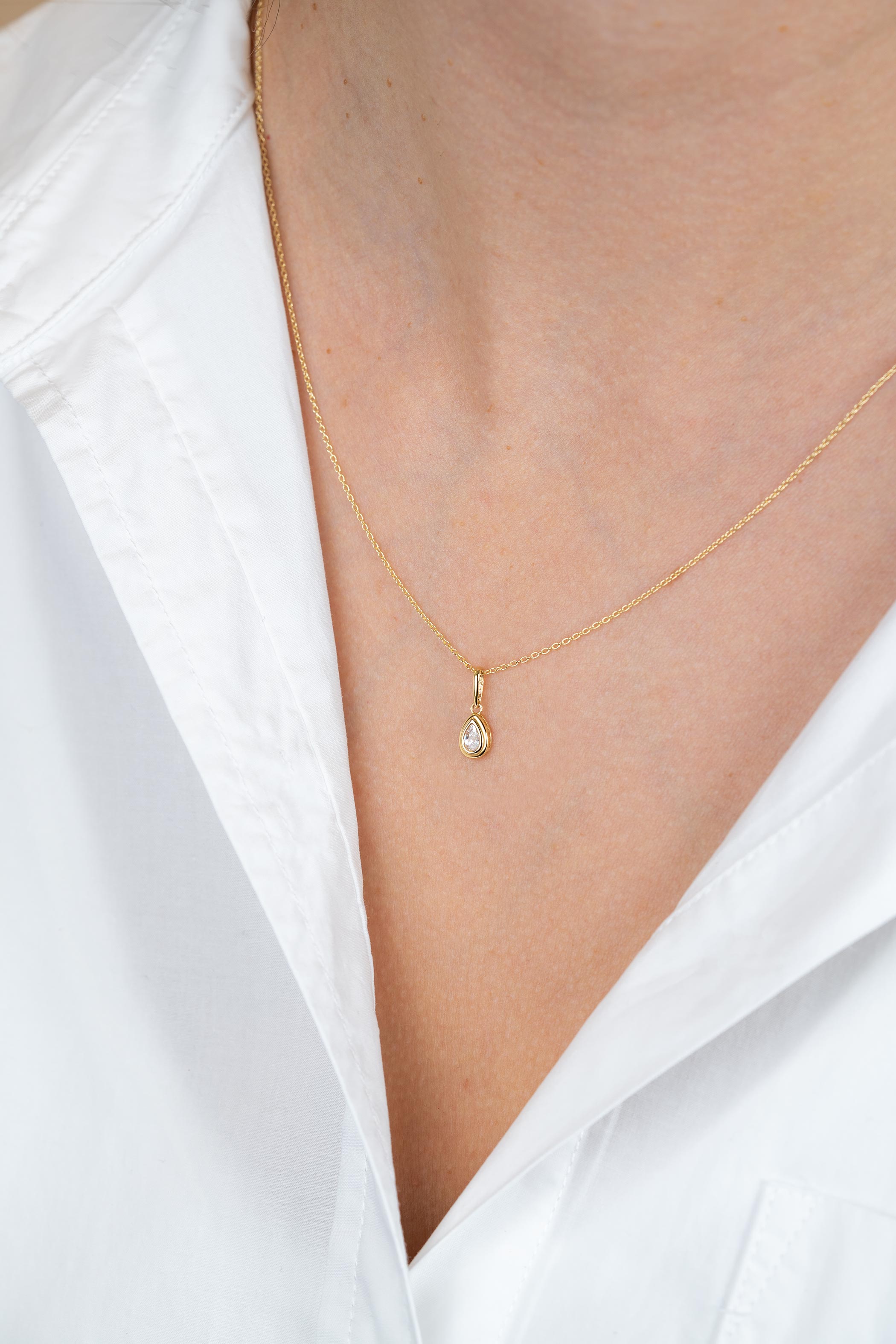 ZINZI 14K Gouden Hanger ZGH559 wit