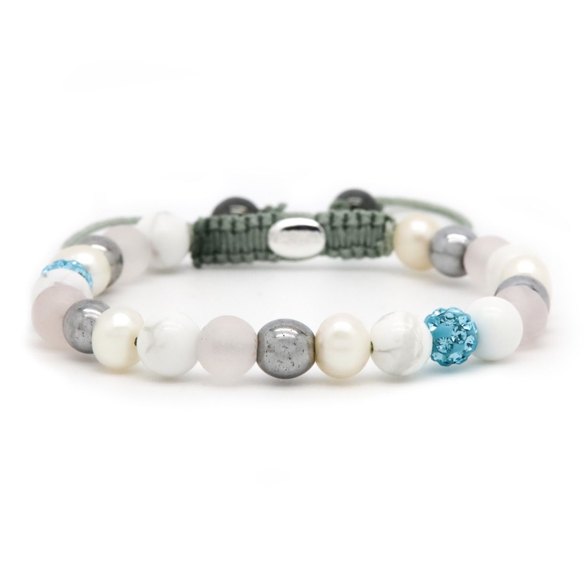 Karma armband Spiral Candyfloss XS (blue crystal) 83999 - PansiteNederland.nl