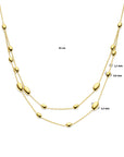 14K geelgoud collier ovaal 45 cm 4031346 - PansiteNederland.nl