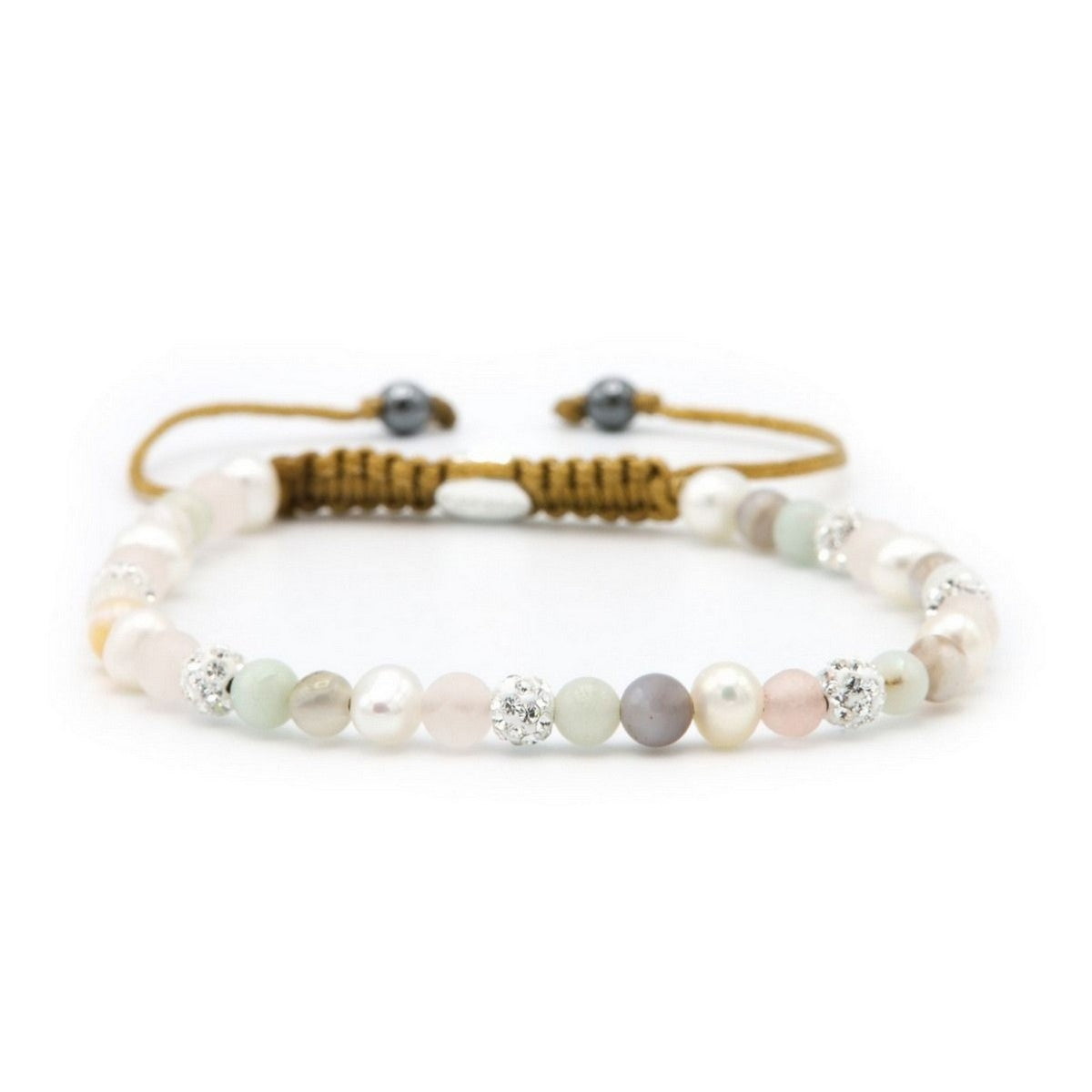 Karma Spiral Cotton Candy Armband Wit