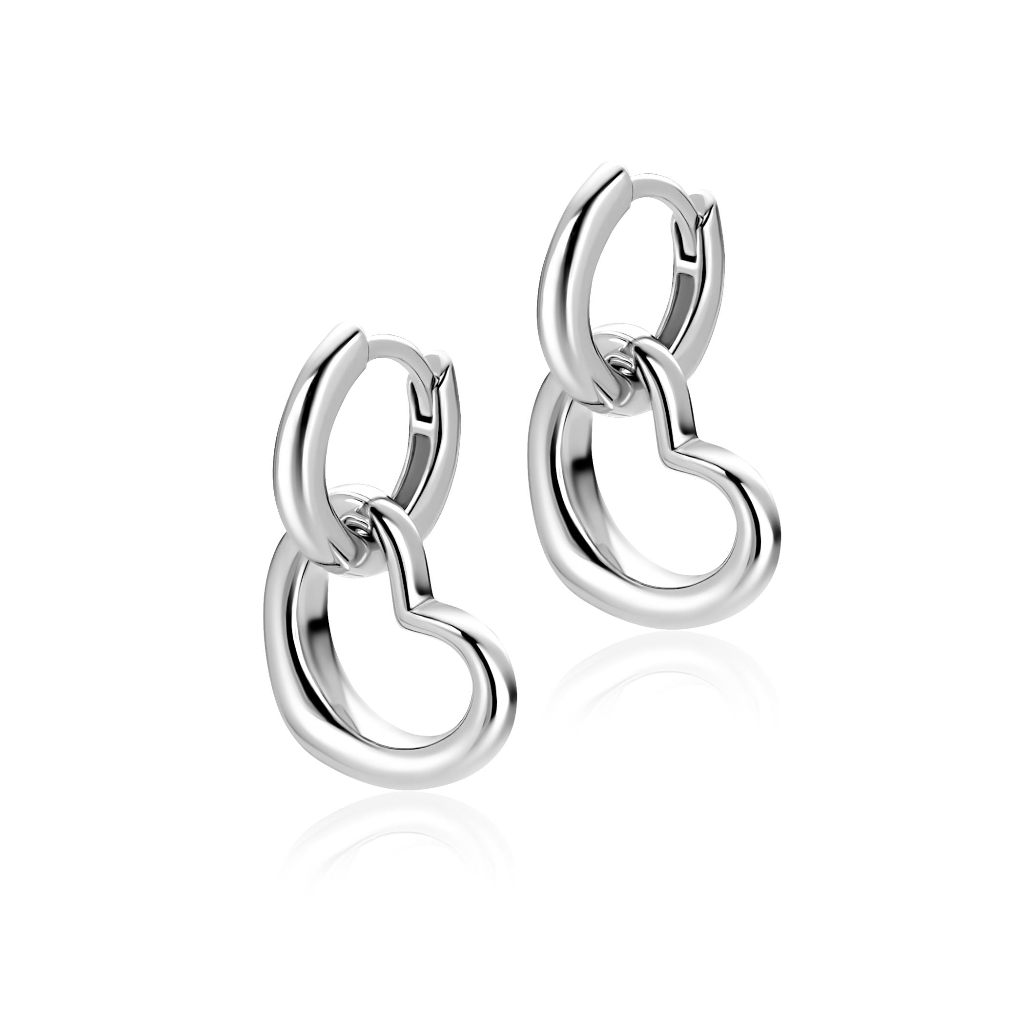 ZINZI Zilveren Oorbedels 14mm - ZICH2718