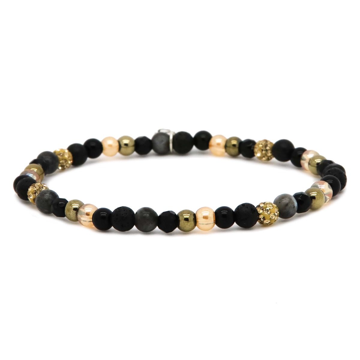 Karma armband Spiral December xxs elastic (gold crystal) 84585EL - PansiteNederland.nl