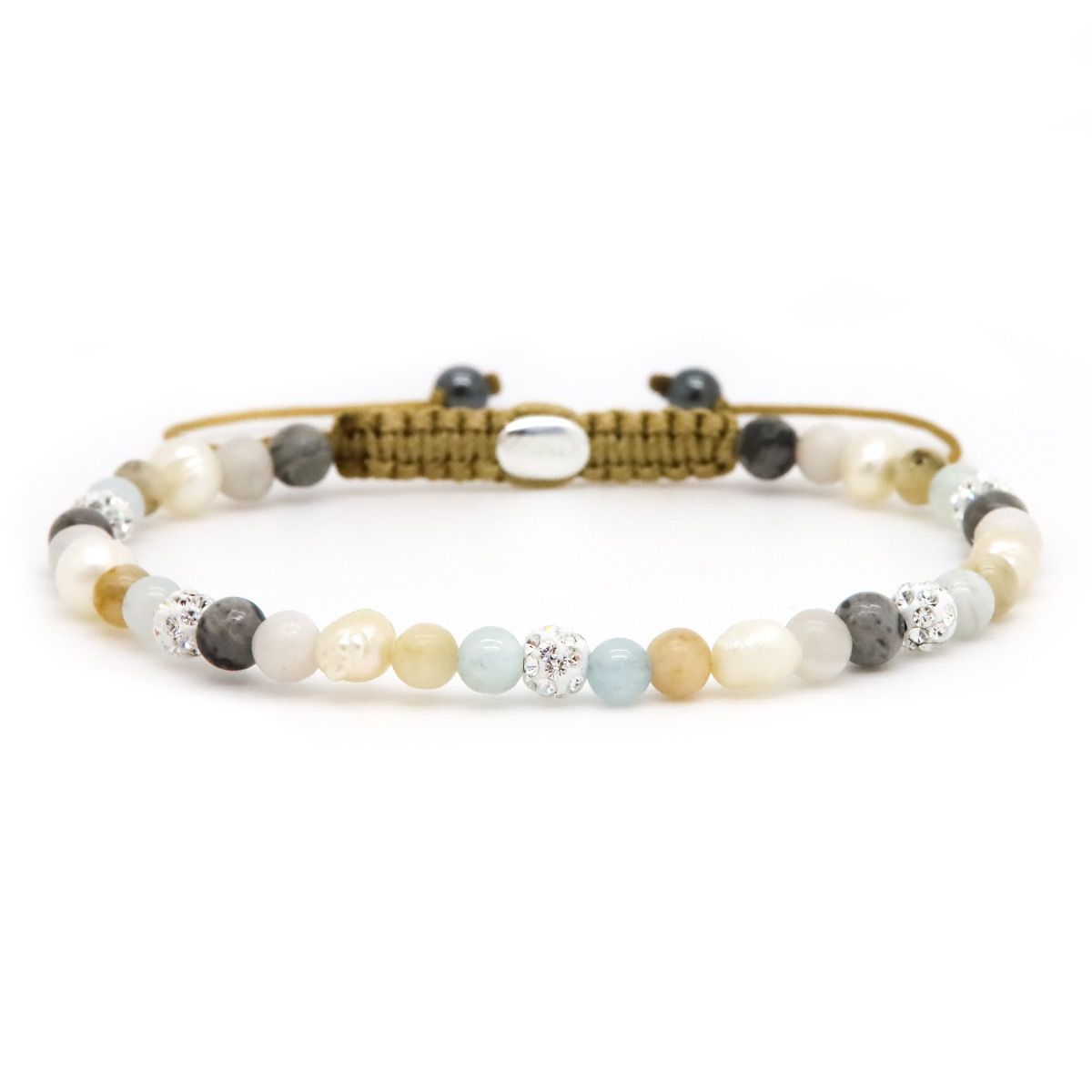 Karma Spiral White Crystal Armband TILLY Wit - 84587