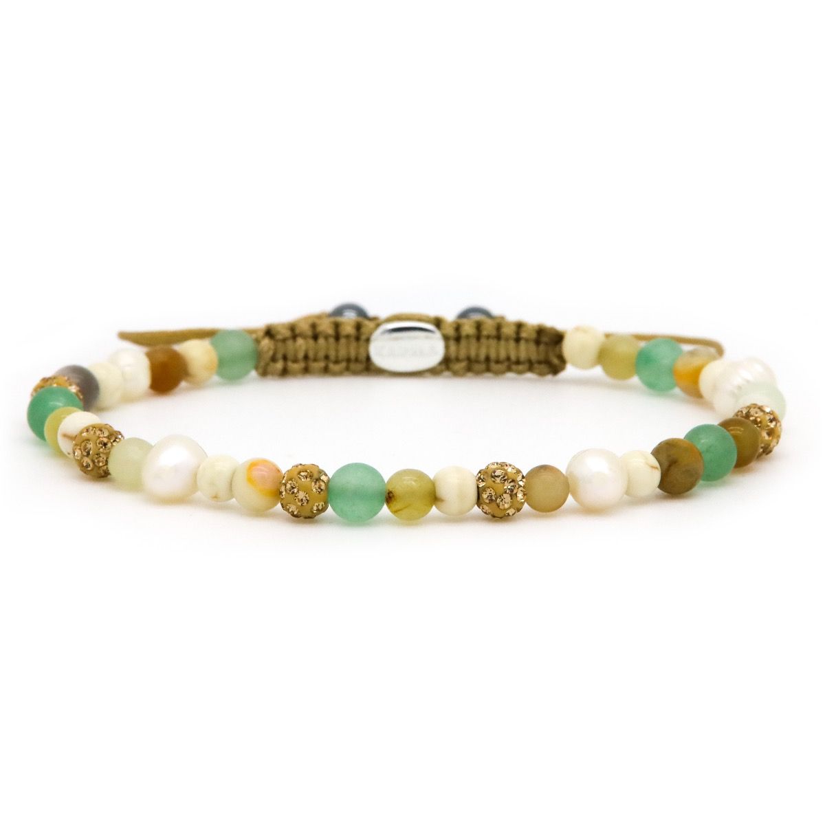 Karma armband Spiral APPLE XXS (gold crystal) 84596 - PansiteNederland.nl