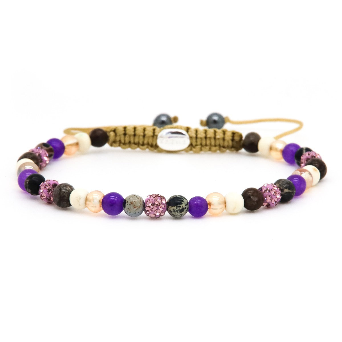 Karma armband Spiral Marie XXS (purple crystal) 84612 - PansiteNederland.nl