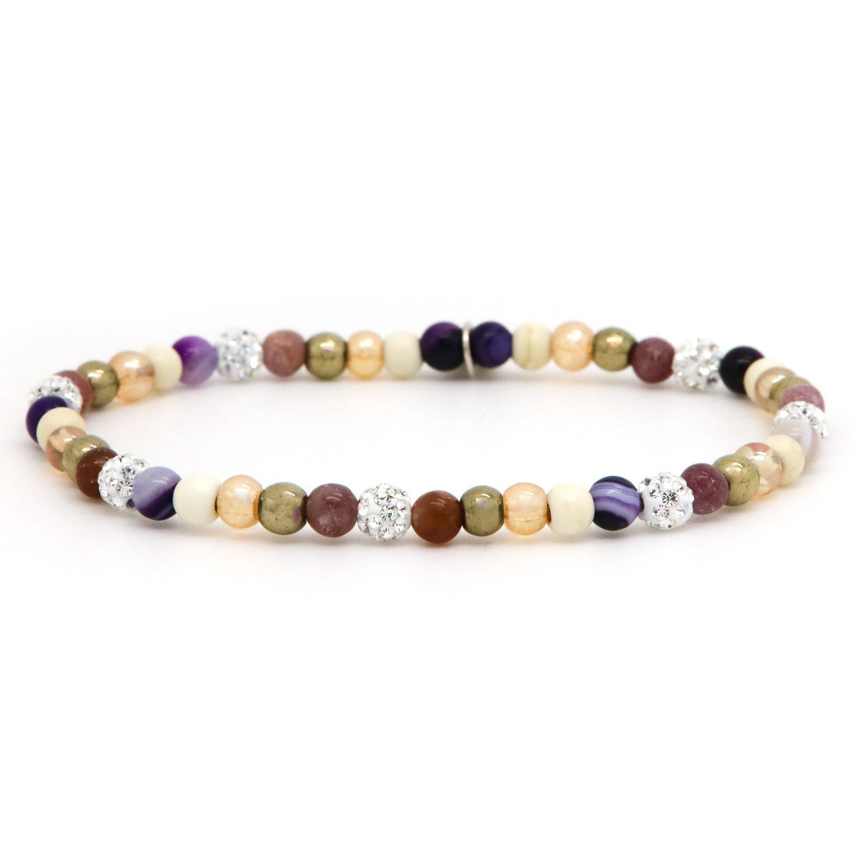 Karma Spiral Gabrielle White Armband Wit