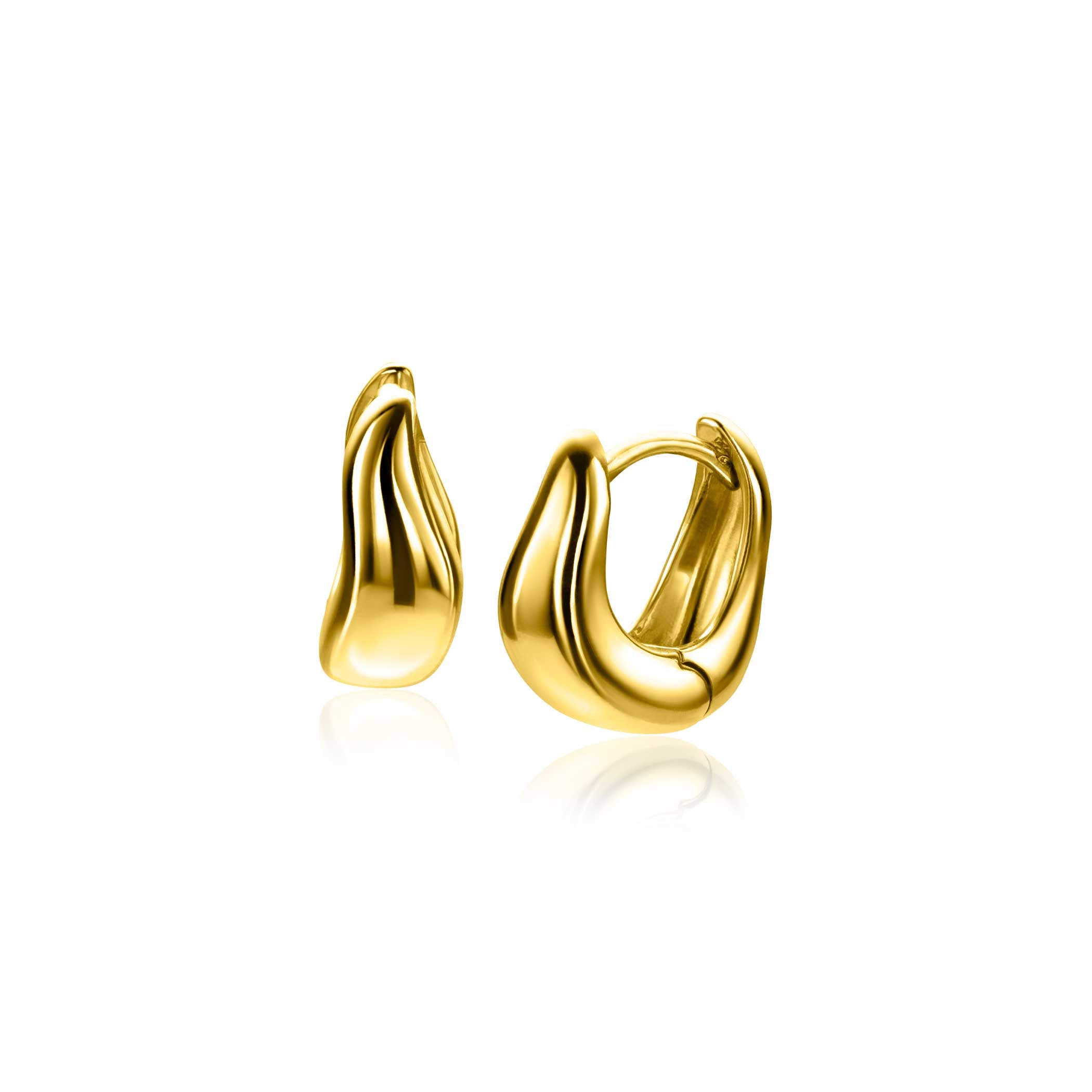 ZINZI Verguld Zilveren Oorbellen 13mm - ZIO2608G