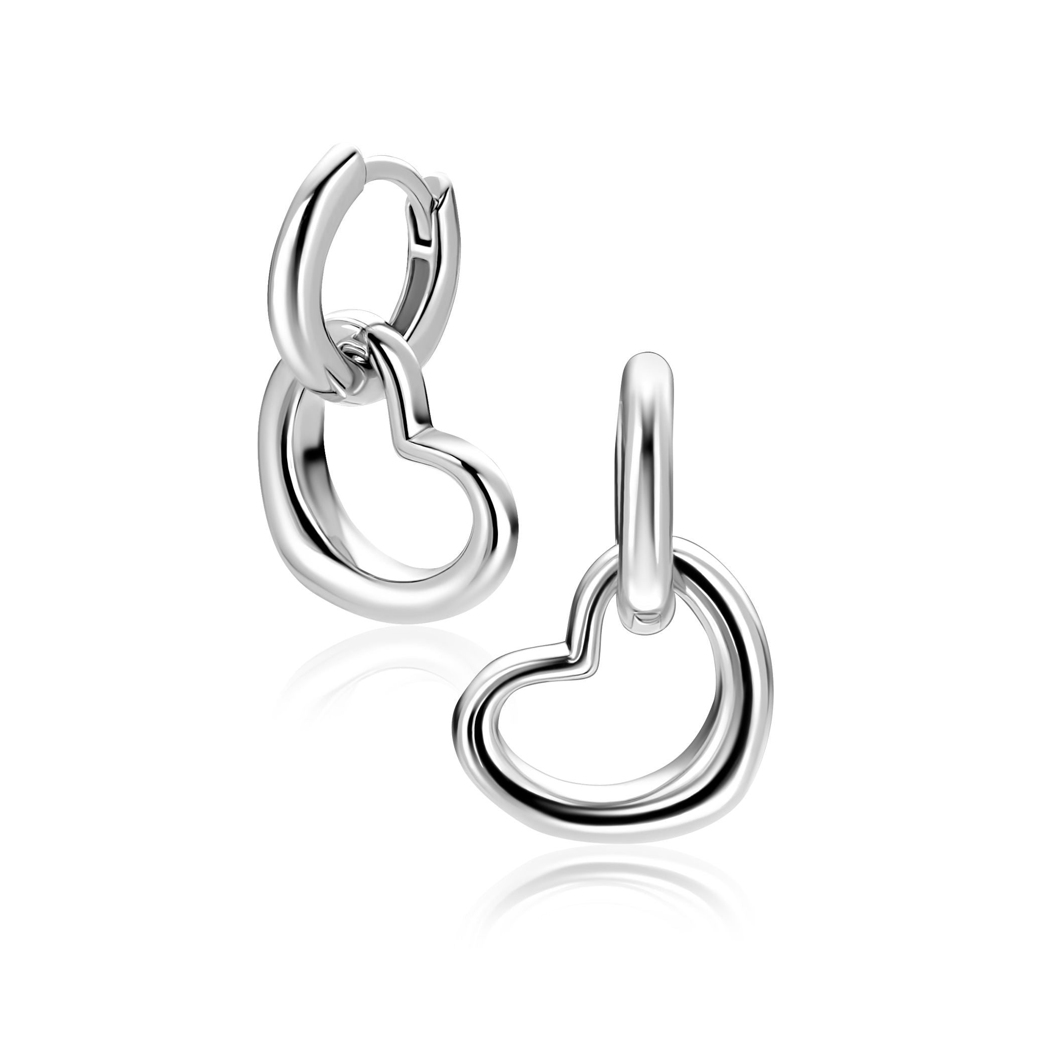ZINZI Zilveren Oorbedels 14mm - ZICH2718