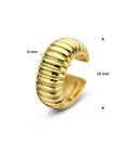 Zilveren vergulde ear cuff 14 mm 1 micron - 2104162