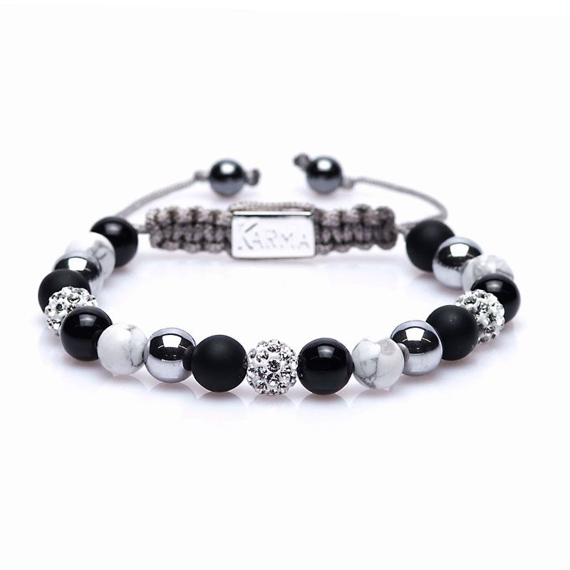 Karma armband Spiral Could you be Loved M (white crystal) 85148 - PansiteNederland.nl