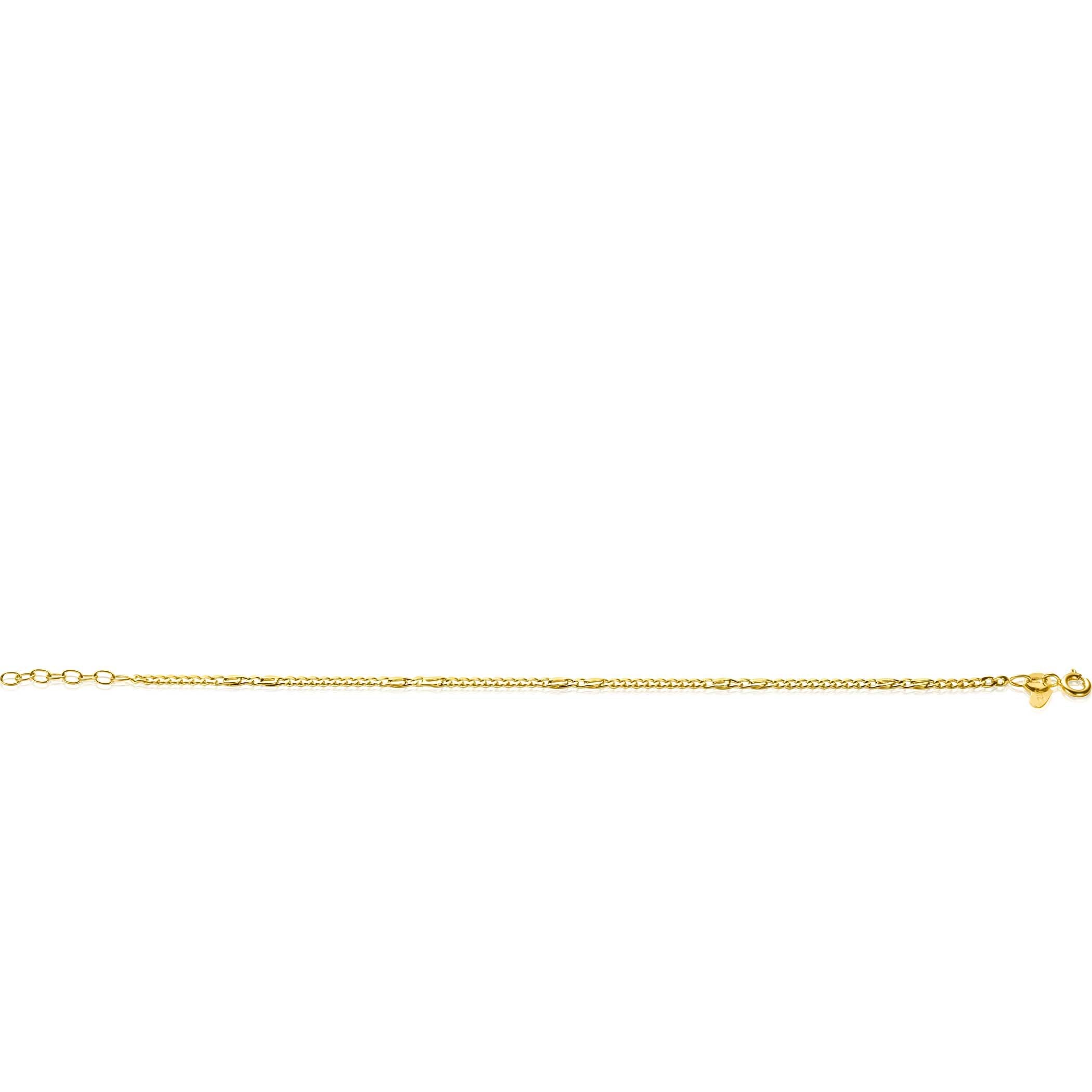 ZINZI 14K Gouden Armband ZGA498 17-19 cm zilver