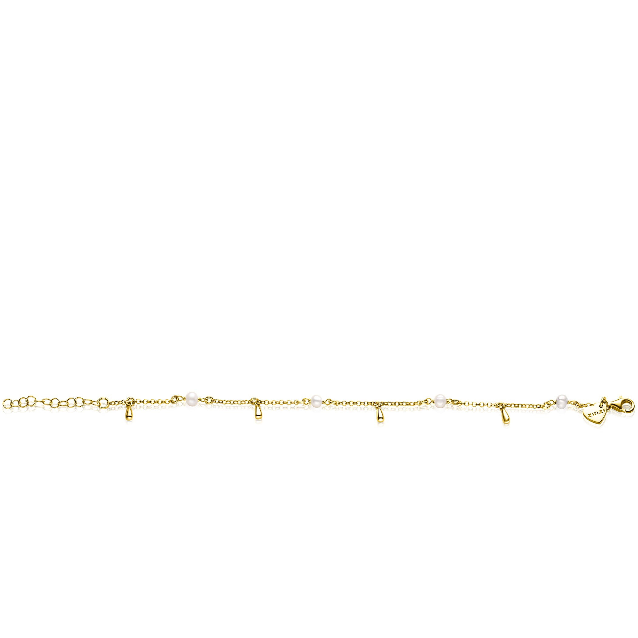 ZINZI Verguld Zilveren Armband 17-20 cm - ZIA2753